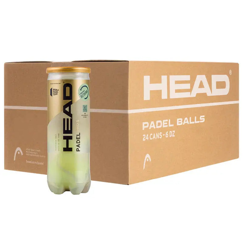 PELOTAS HEAD PADEL PRO S - CAJÓN 24 BOTES RevolutionPadel