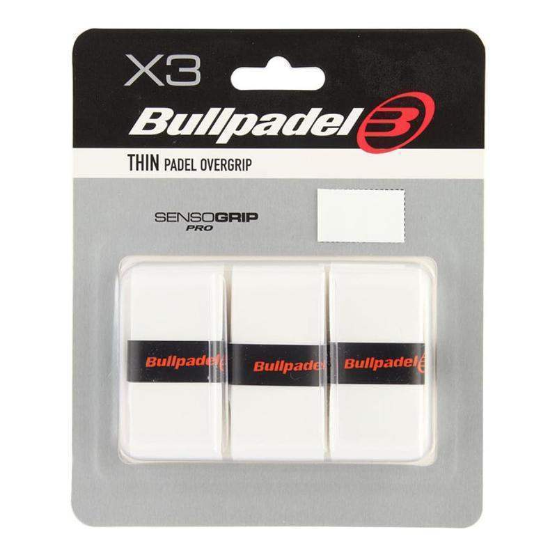 Blister Bullpadel 3 Overgrips GB1603 Senso Blanco Pádel Elite