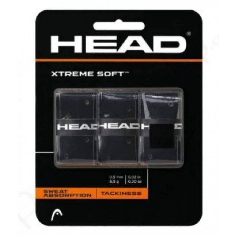 Blister Head Xtreme Soft Negro 3 Overgrips Pádel Elite