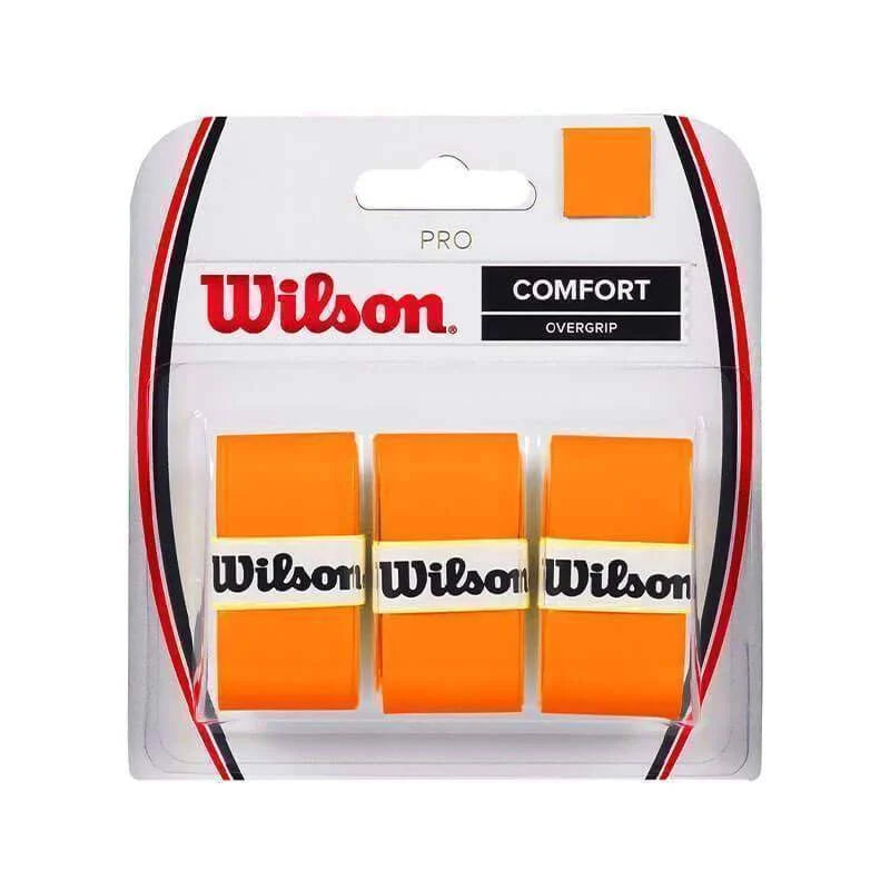 Blister Wilson 3 Overgrips Pro Naranja Pádel Elite