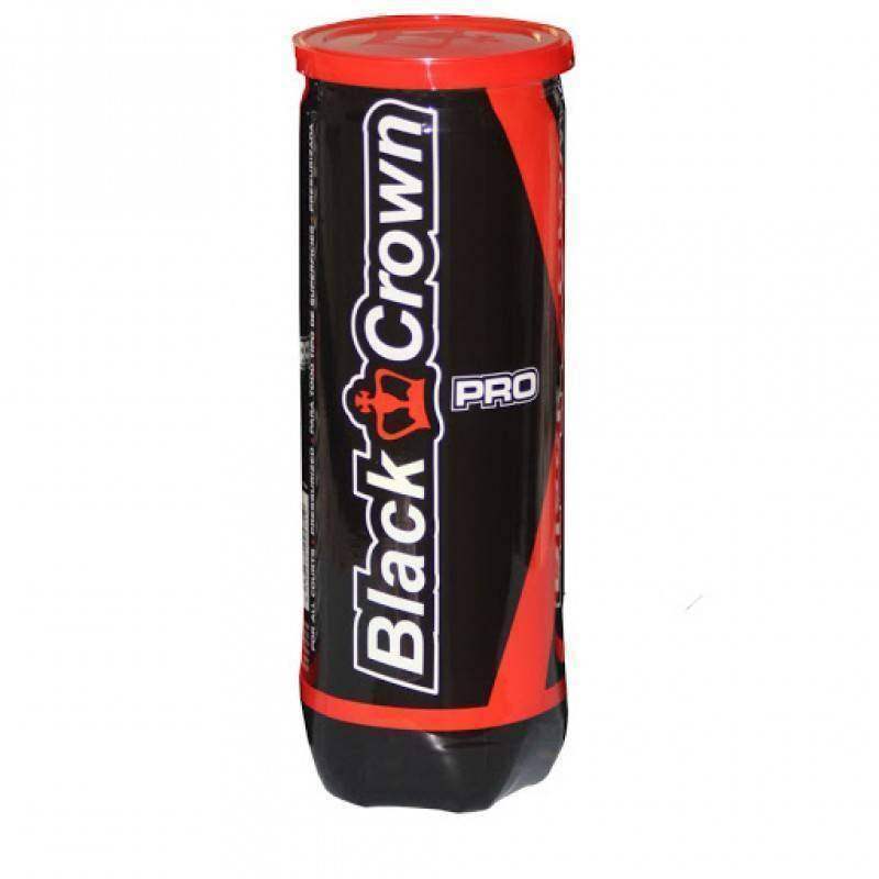 Bote de 3 Pelotas Black Crown Pádel Élite