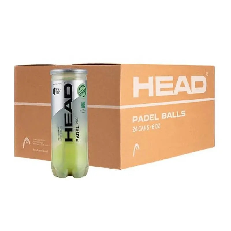 Cajon 72 Pelotas - 24 Botes de 3 uds - Head Padel Pro Pádel Elite