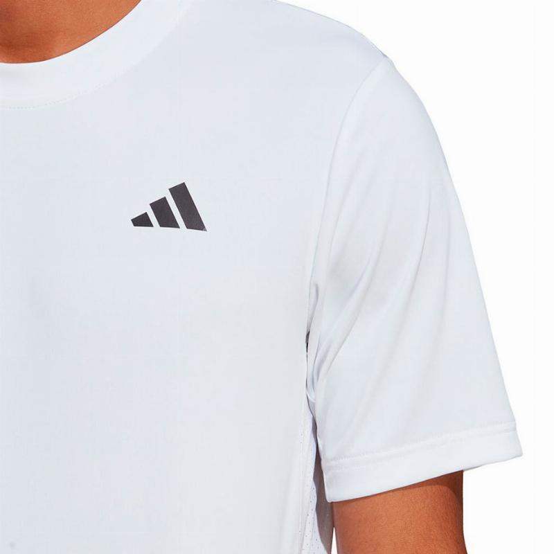 Camiseta Adidas Club Blanco Negro Pádel Élite