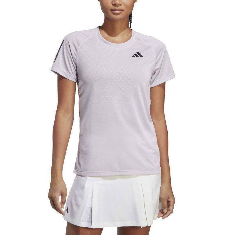 Camiseta Adidas Club Lavanda Negro Mujer Pádel Élite