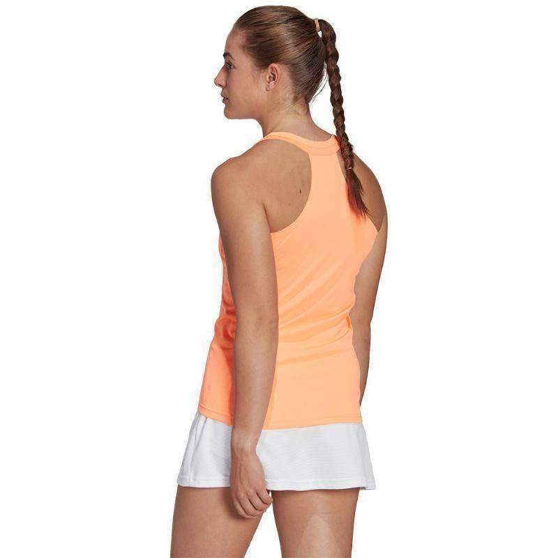 Camiseta Adidas Club Naranja Radiante Mujer Pádel Élite