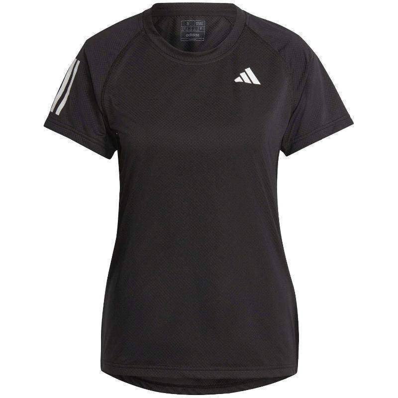 Camiseta Adidas Club Negro Blanco Mujer Pádel Élite