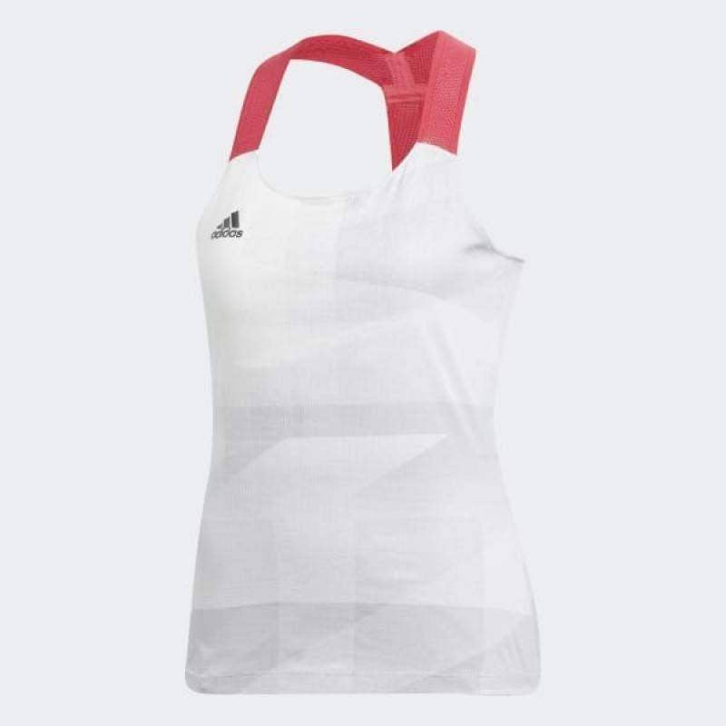 Camiseta Adidas Olymp Heat Ready Blanco Pádel Élite