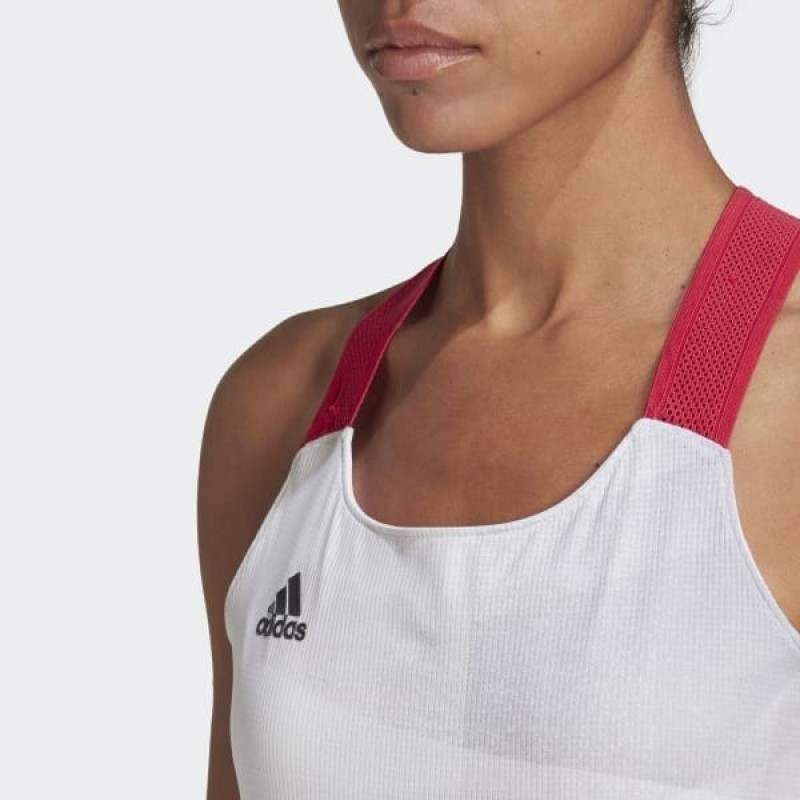 Camiseta Adidas Olymp Heat Ready Blanco Pádel Élite