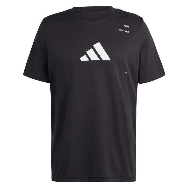 Camiseta Adidas Padel Category Graphic Negro Pádel Élite