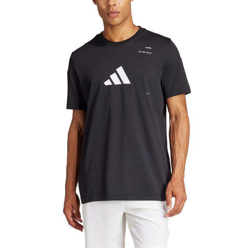 Camiseta Adidas Padel Category Graphic Negro Pádel Élite