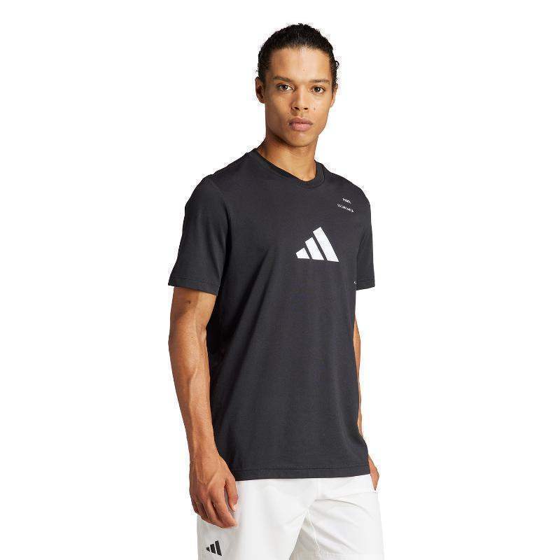 Camiseta Adidas Padel Category Graphic Negro Pádel Élite