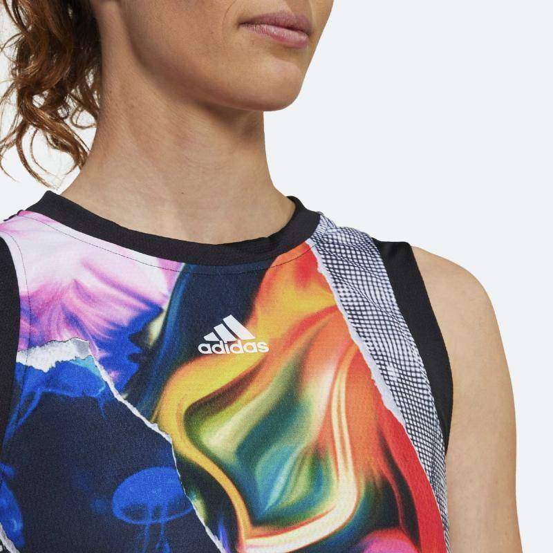 Camiseta Adidas Us Series Match Negro Multicolor Pádel Élite