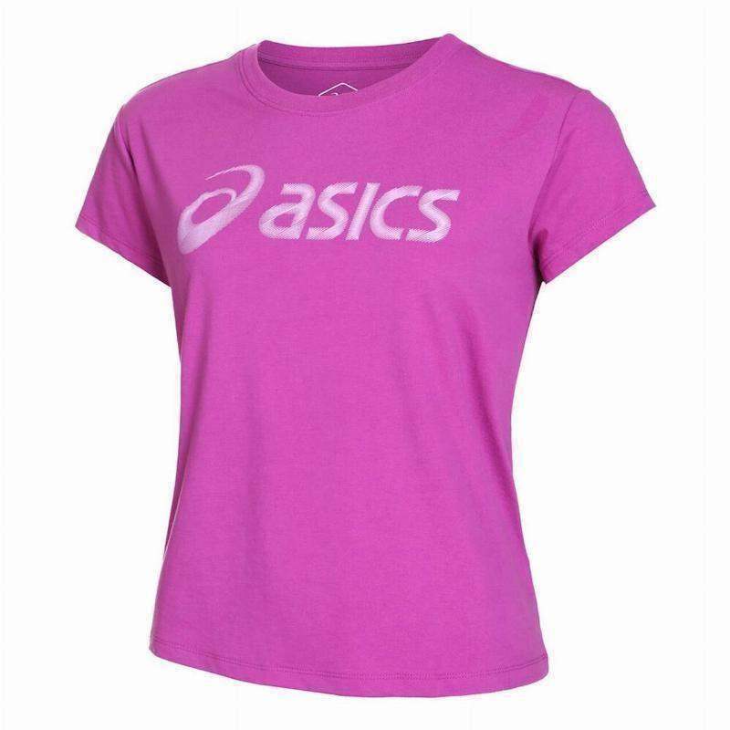 Camiseta Asics Big Logo Tee Lavanda Mujer Pádel Élite