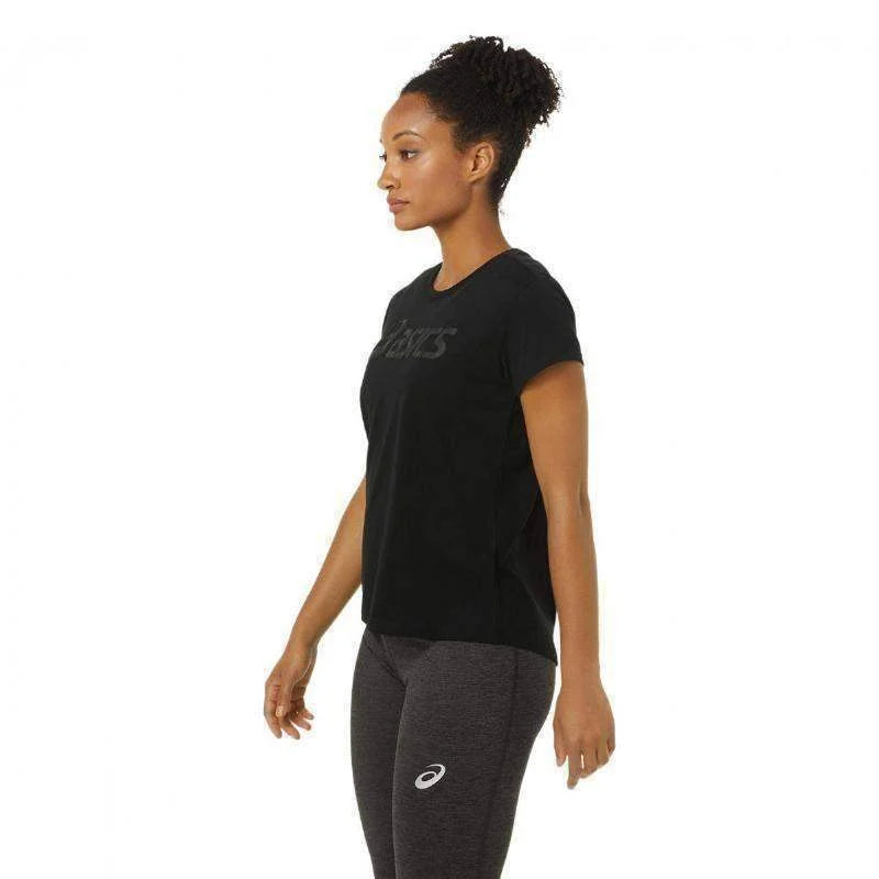 Camiseta Asics Big Logo Tee Negro Mujer Pádel Élite