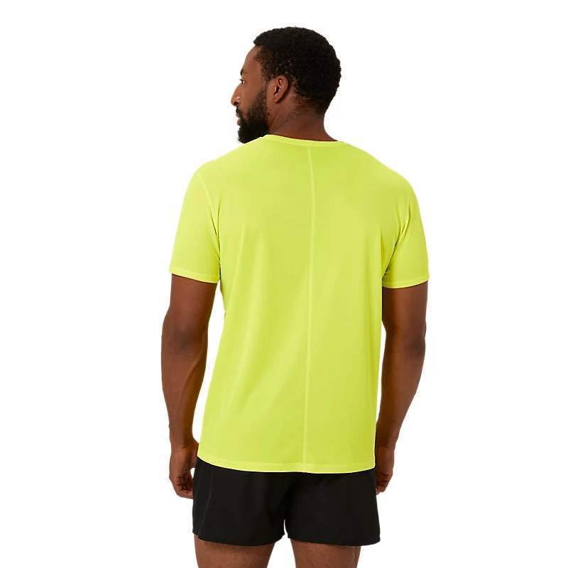 Camiseta Asics Core Amarillo Fluor Performance Negro Pádel Élite