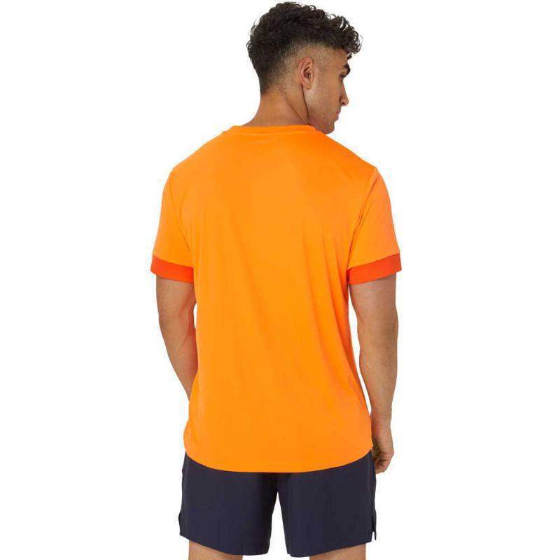 Camiseta Asics Court Naranja Koi Pádel Élite