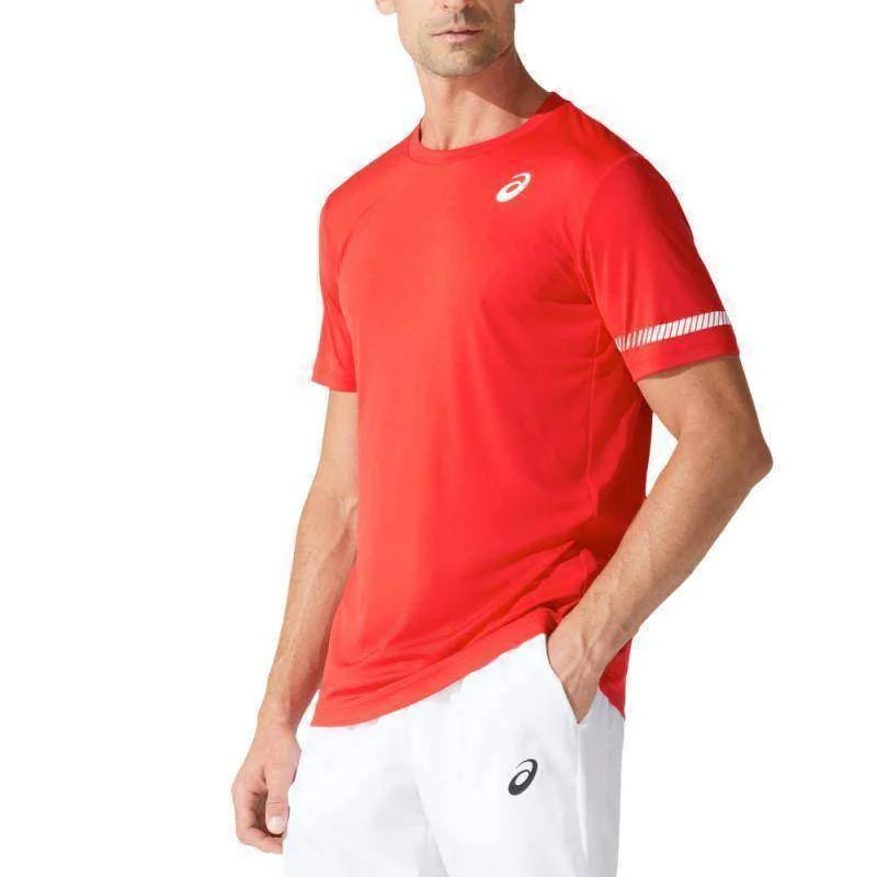 Camiseta Asics Court Rojo Pádel Élite