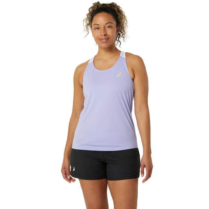 Camiseta Asics Court Vapor Blanco Brillante Mujer Pádel Élite