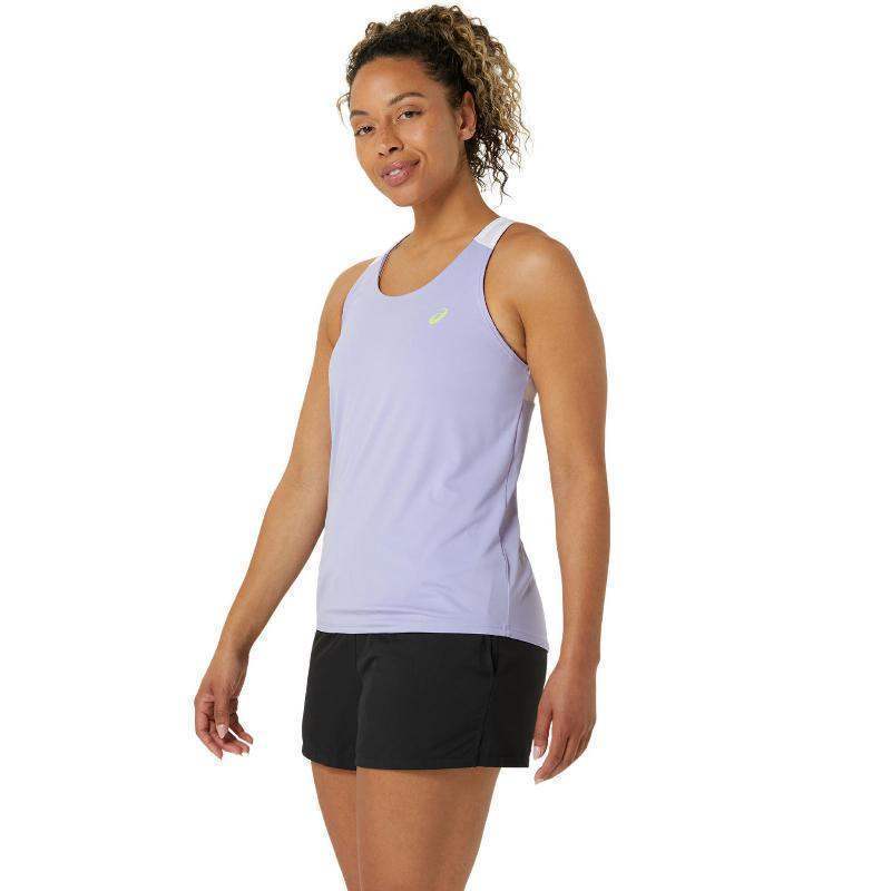 Camiseta Asics Court Vapor Blanco Brillante Mujer Pádel Élite