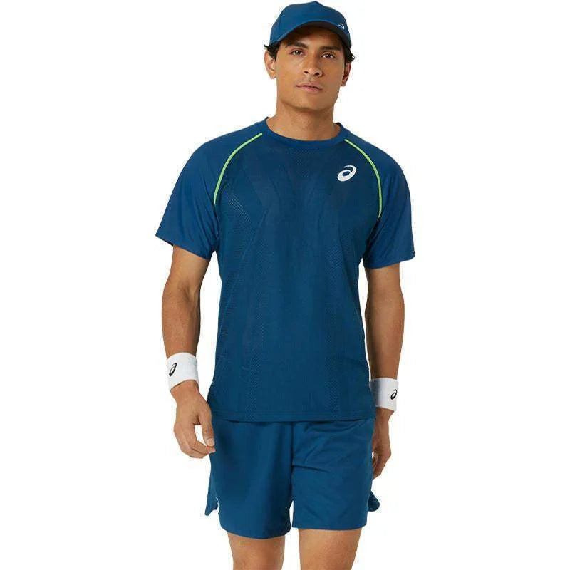 Camiseta Asics Match Azul Mako Pádel Élite