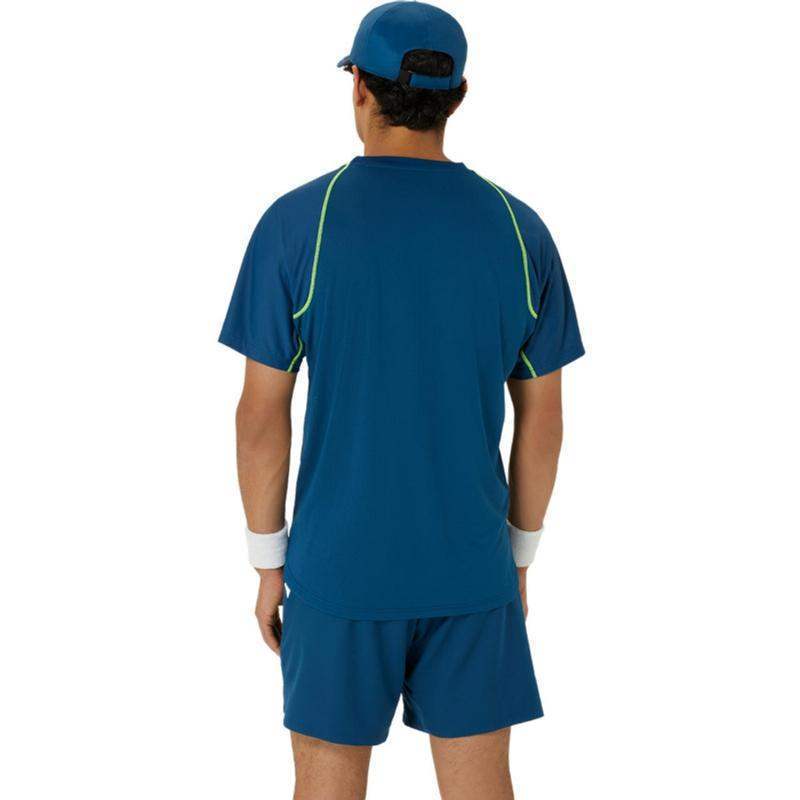 Camiseta Asics Match Azul Mako Pádel Élite