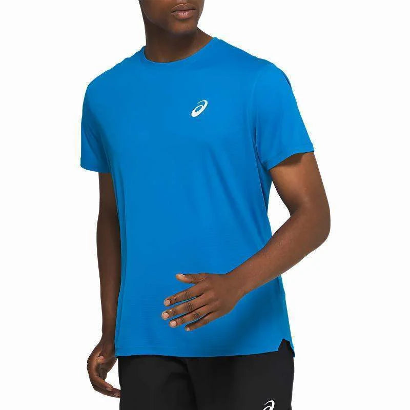 Camiseta Asics Silver SS Top Azul Pádel Élite