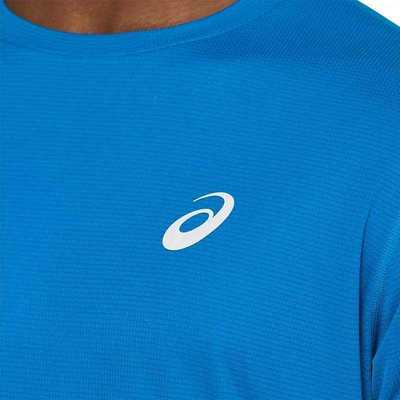 Camiseta Asics Silver SS Top Azul Pádel Élite