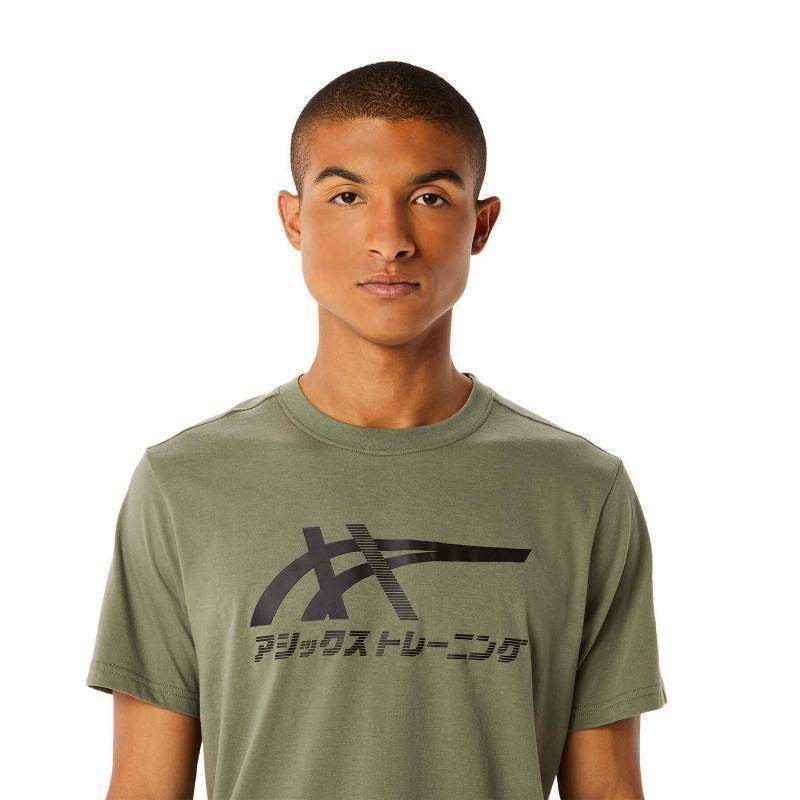 Camiseta Asics Tiger Verde Liquen Pádel Élite