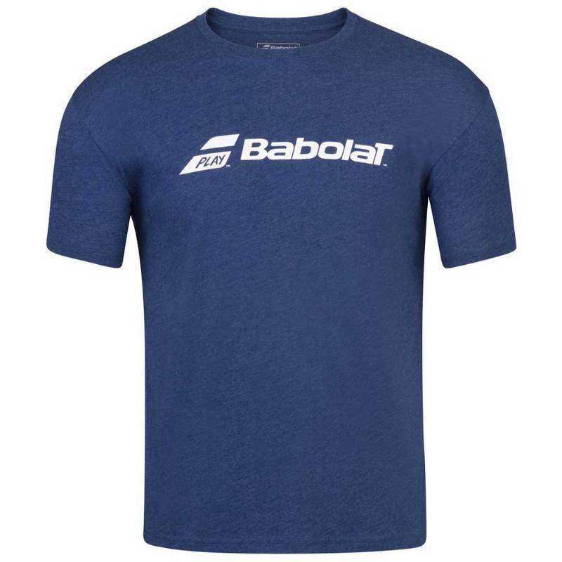 Camiseta Babolat Exercise Azul Oscuro Jaspeado Pádel Élite