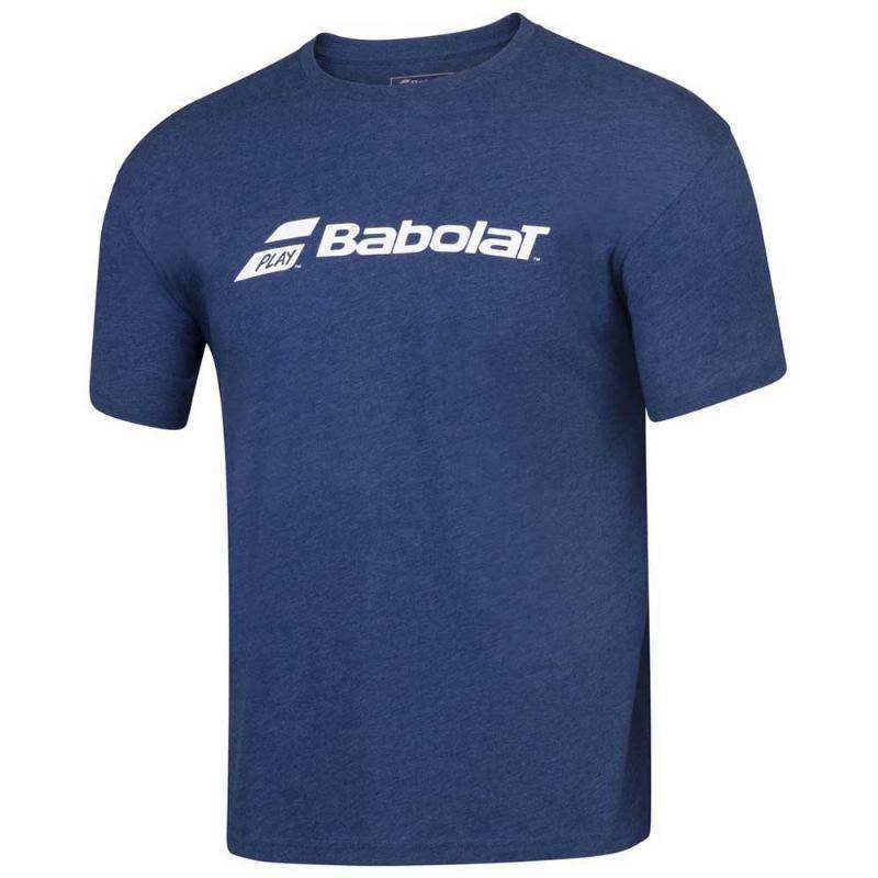 Camiseta Babolat Exercise Azul Oscuro Jaspeado Pádel Élite