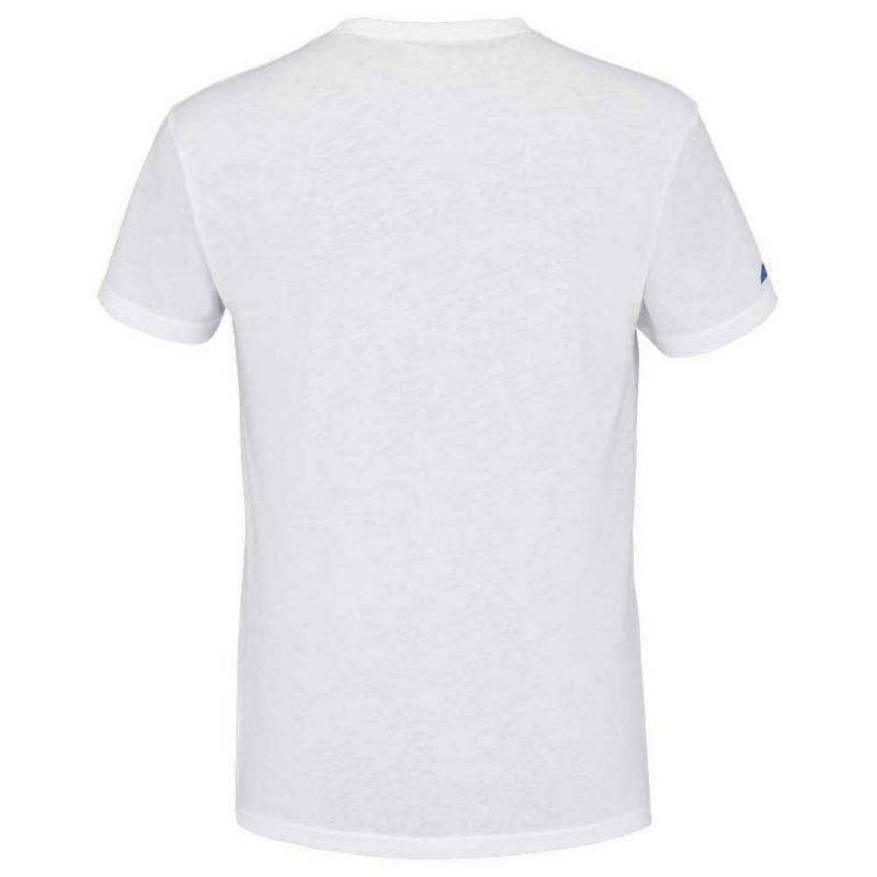 Camiseta Babolat Exercise Big Flag Blanco Jaspeado Pádel Élite