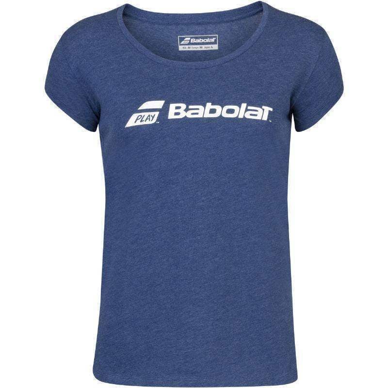 Camiseta Babolat ExerciseTee Azul Marino Mujer Pádel Élite