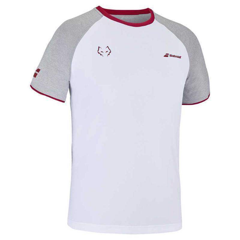 Camiseta Babolat Juan Lebron Blanco Pádel Élite