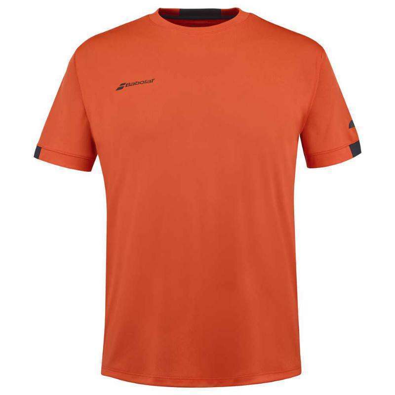 Camiseta Babolat Play Crew Rojo Negro Pádel Élite