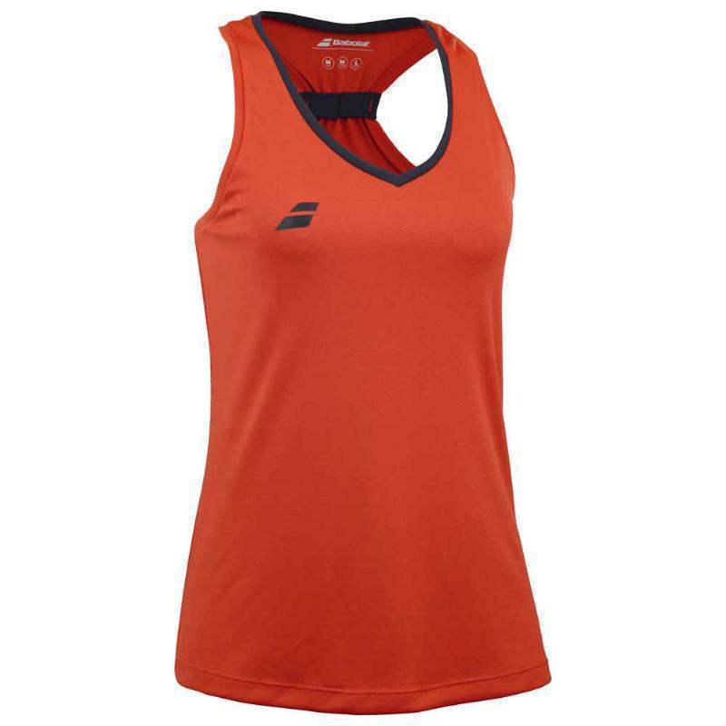 Camiseta Babolat Top Rojo Mujer Pádel Élite