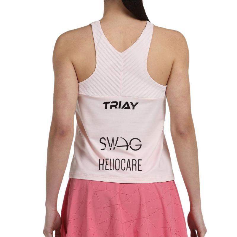 Camiseta Bullpadel Gemma Triay Premier Padel Edrar Rosa Pastel Pádel Élite