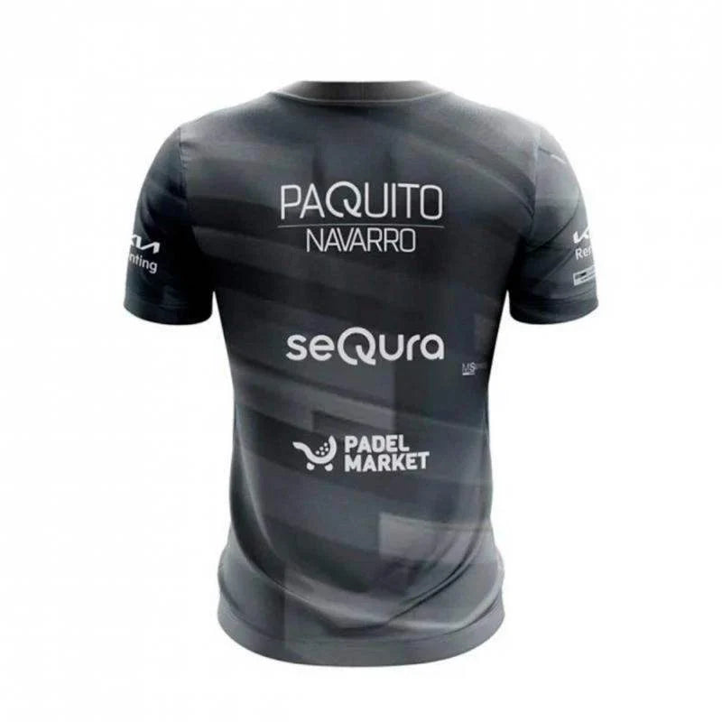 Camiseta Bullpadel Paquito Navarro Premier Padel Adula Negro Pádel Élite