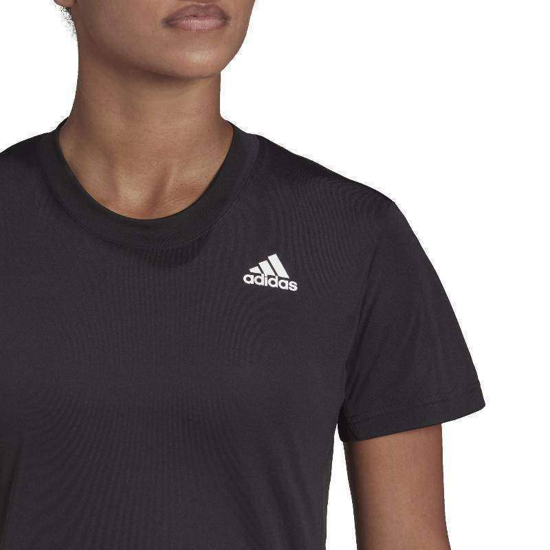 Camiseta Manga Corta Adidas Club Negro Mujer Pádel Élite