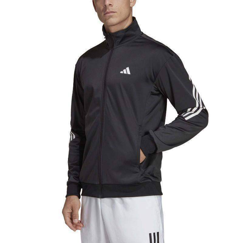 Chaqueta Adidas 3S Knit Negro Pádel Élite