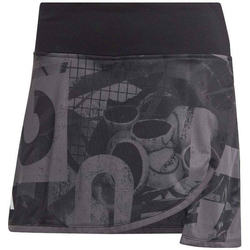 Falda Adidas Club Graph Negro Carbon Gris Pádel Élite