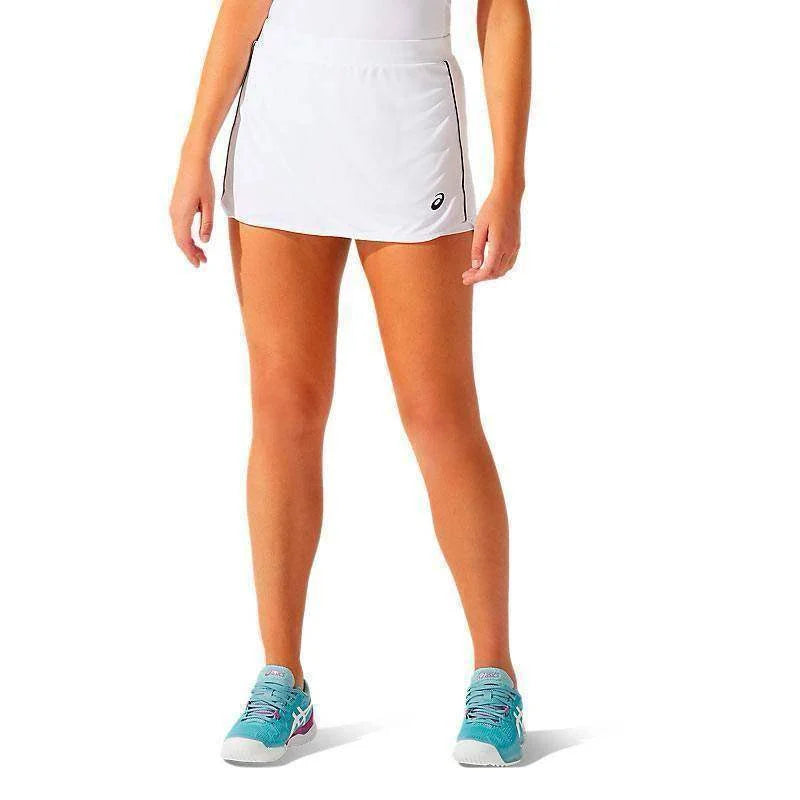 Falda Asics Court Blanco Brillante Pádel Élite