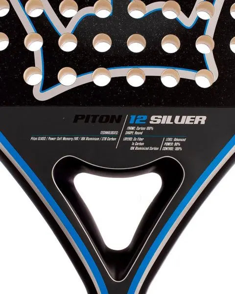 PALA BLACK CROWN PITON 12 SILVER 24 - Padel Shop