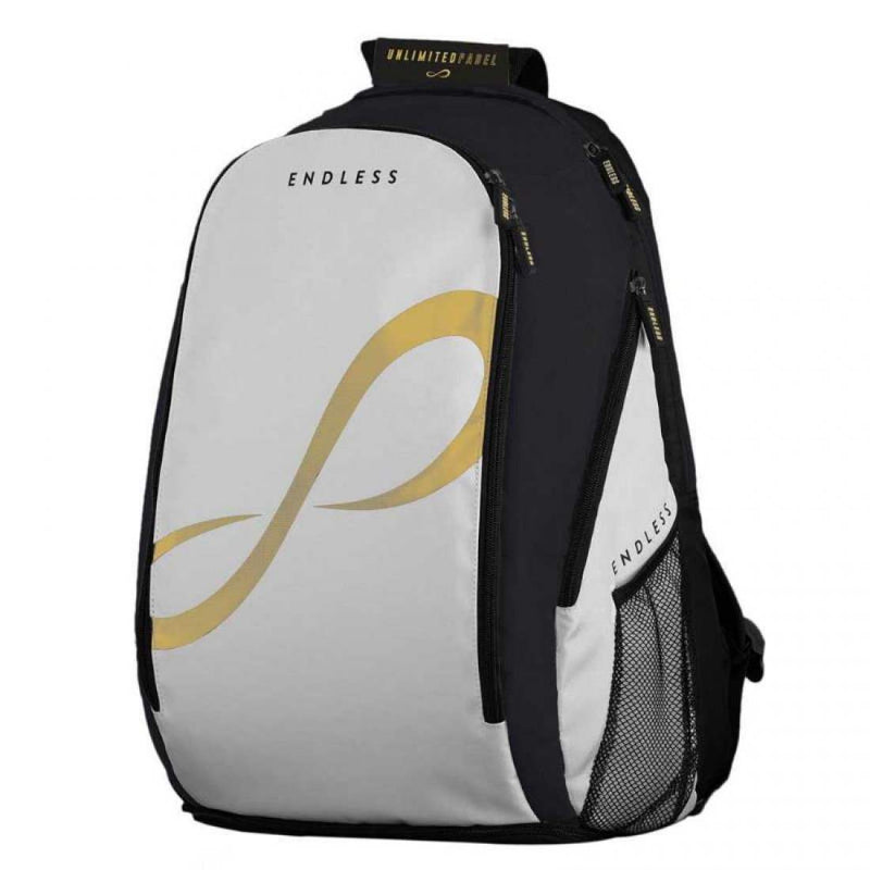 Mochila Endless Icon Blanco Dorado | Endless Pádel Élite