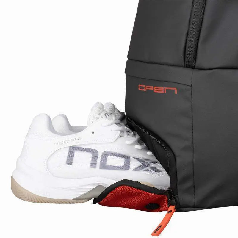 Mochila Nox AT10 Luxury Open Series Negro Rojo Pádel Elite