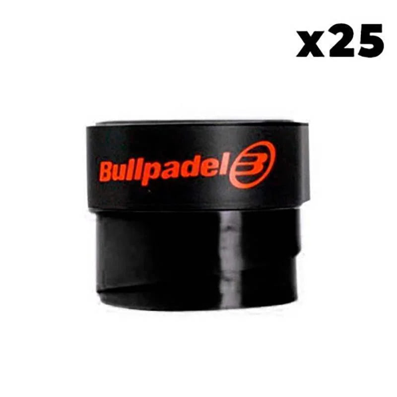 Overgrips Bullpadel Negro Liso 25 Unidades Pádel Élite