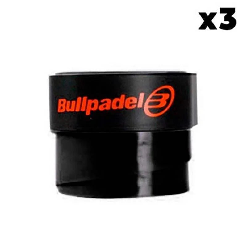 Overgrips Bullpadel Negro Liso 3 Unidades Pádel Élite