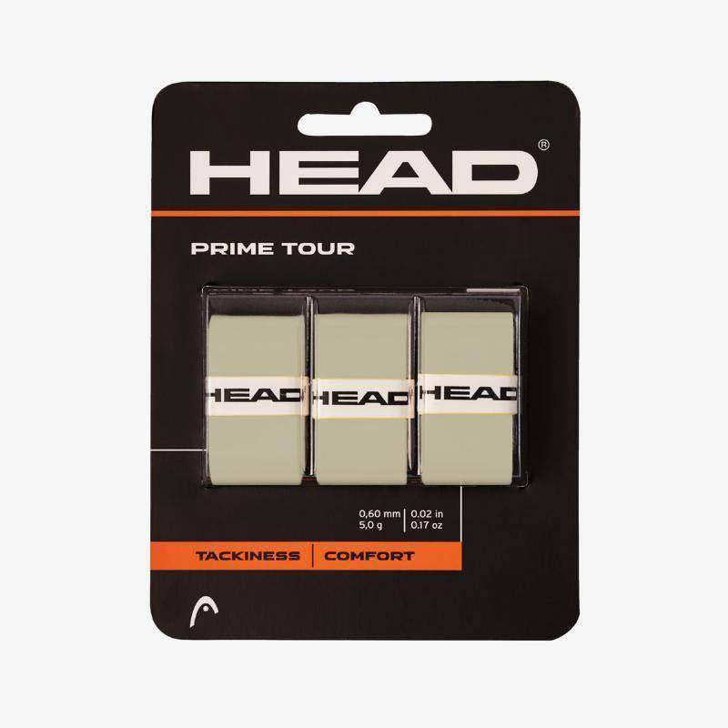 Overgrips Head Prime Tour Gris 3 Unidades Pádel Élite