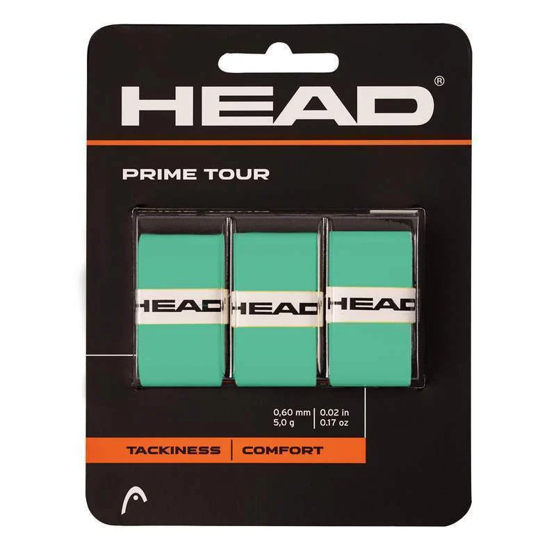 Overgrips Head Prime Tour Menta 3 Unidades Pádel Elite