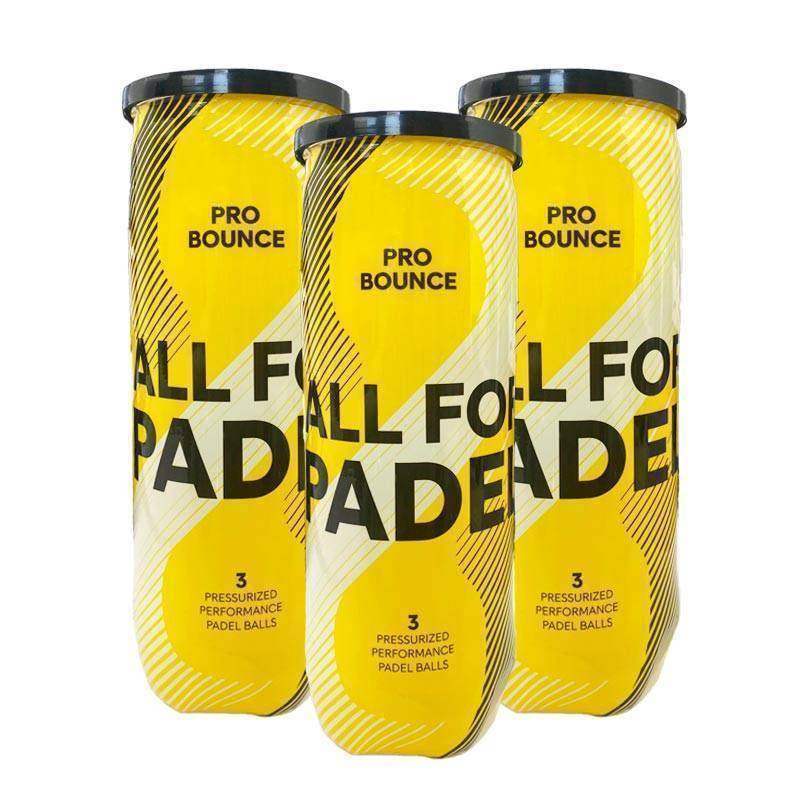 Pack de 3 Botes de Pelotas Adidas Pro Bounce Pádel Élite