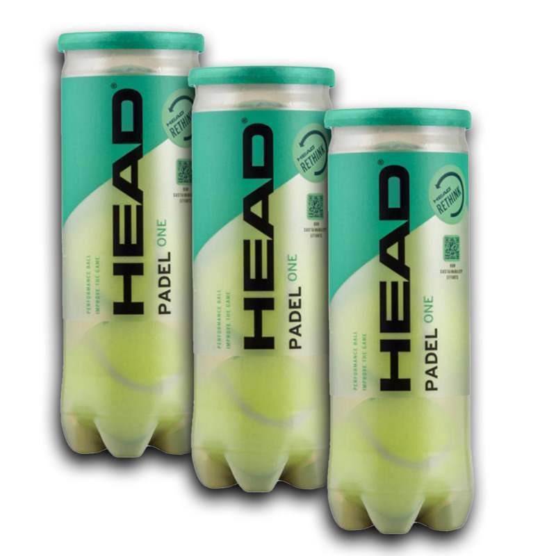 Pack de 3 Botes de Pelotas Head One Pádel Élite